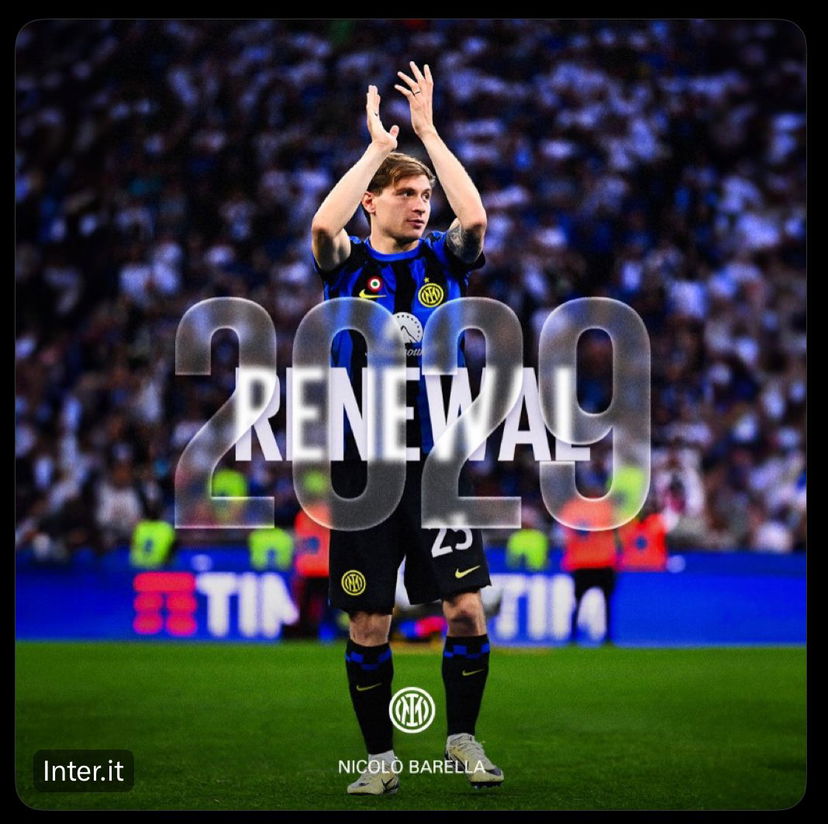 Ufficiale: Barella rinnova con l’Inter fino al 2029 preview