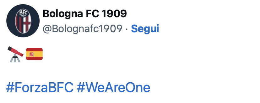 Bolona-Miranda, annuncio in arrivo: l’indizio social preview