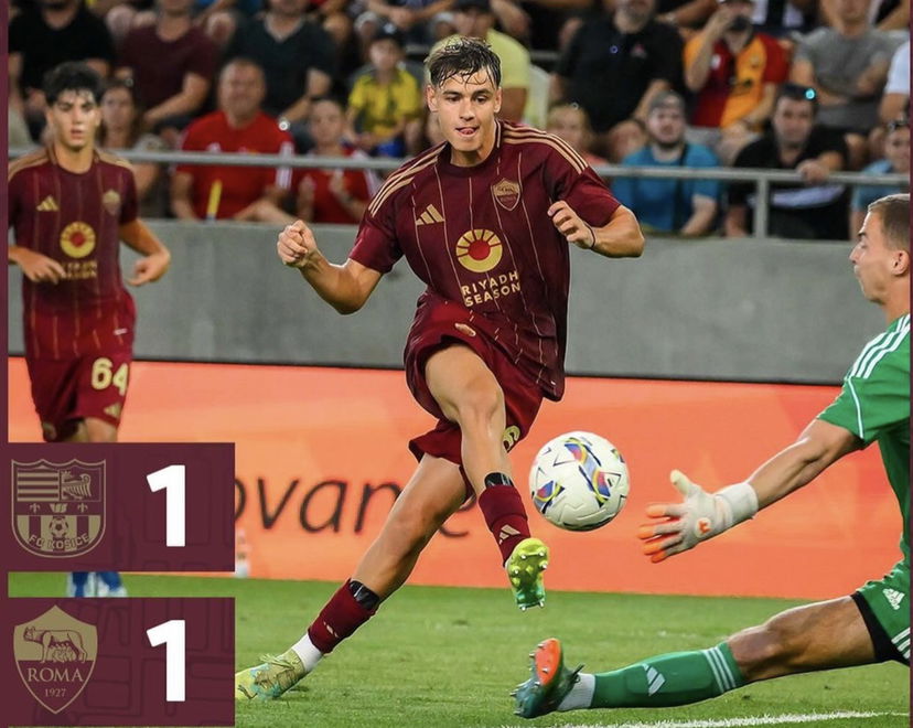 La Roma pareggia in amichevole contro il Kosice: 1-1. A segno Pisilli preview