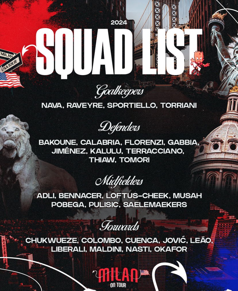 Milan, i convocati per la tournée negli Stati Uniti preview
