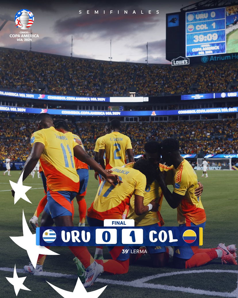 Copa America, la Colombia batte 1-0 l’Uruguay e va in finale preview