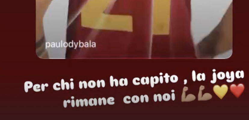 Paredes: “Per chi non lo avesse capito, la Joya rimane con noi” preview