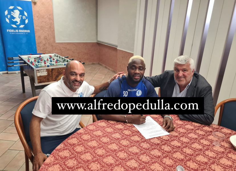 Lamine Jallow alla Fidelis Andria: la foto della firma preview