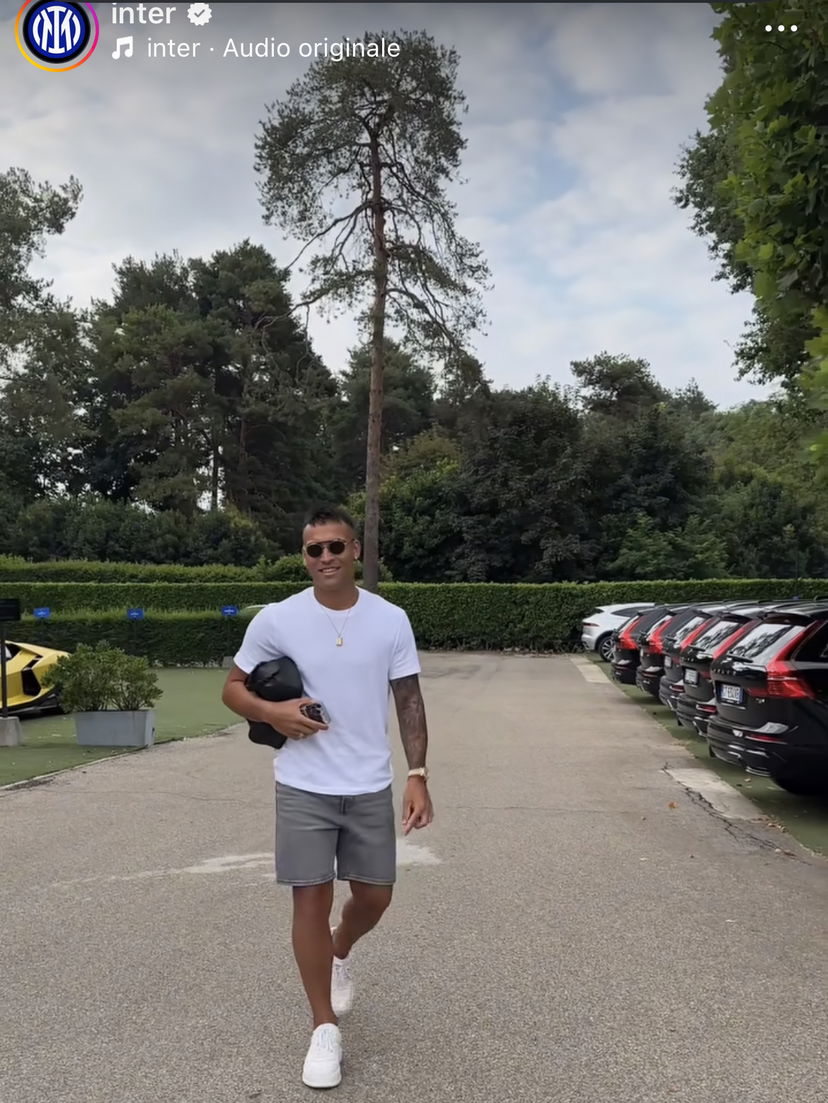 Inter, ecco Lautaro Martinez: il capitano è tornato alla Pinetina preview