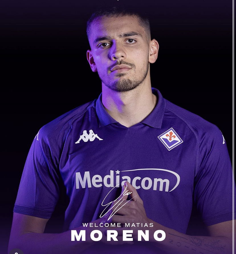 Ora è anche ufficiale: Moreno è un nuovo giocatore della Fiorentina preview