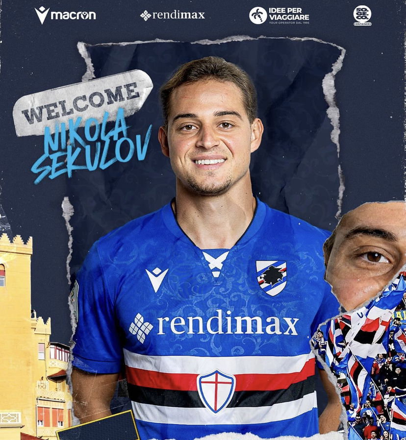 Ora è anche ufficiale: Sekulov è un nuovo giocatore della Sampdoria preview