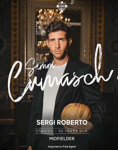 Ufficiale: Sergi Roberto è un nuovo calciatore del Como preview