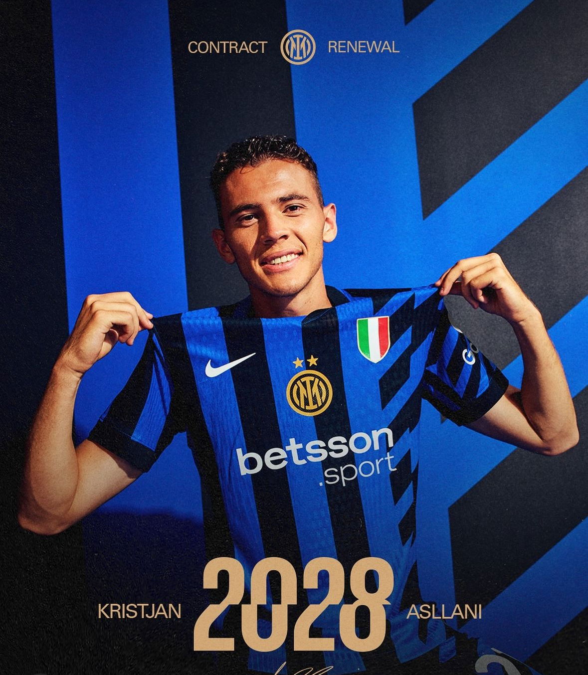 Asllani: “Per me è sempre stato un sogno giocare per l’Inter. Questo rinnovo è un orgoglio” article-post