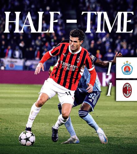 Pulisic porta in vantaggio il Milan, ma la difesa è un quiz: 1-1 all’intervallo preview