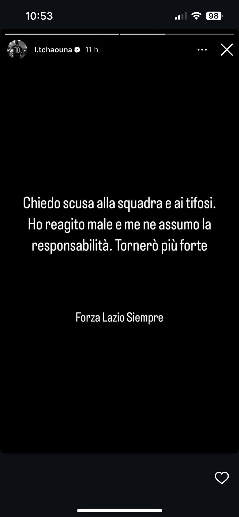 Tchaouna: “Chiedo scusa alla squadra e ai tifosi” preview