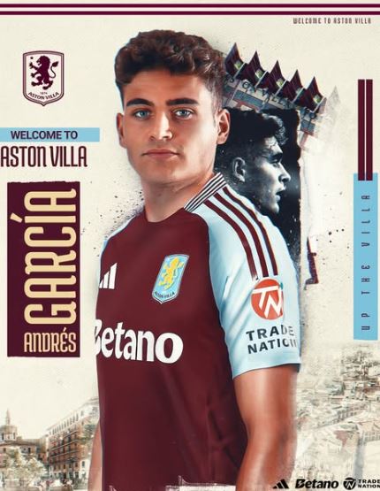 Ufficiale: Andrés García è un nuovo giocatore dell’Aston Villa preview