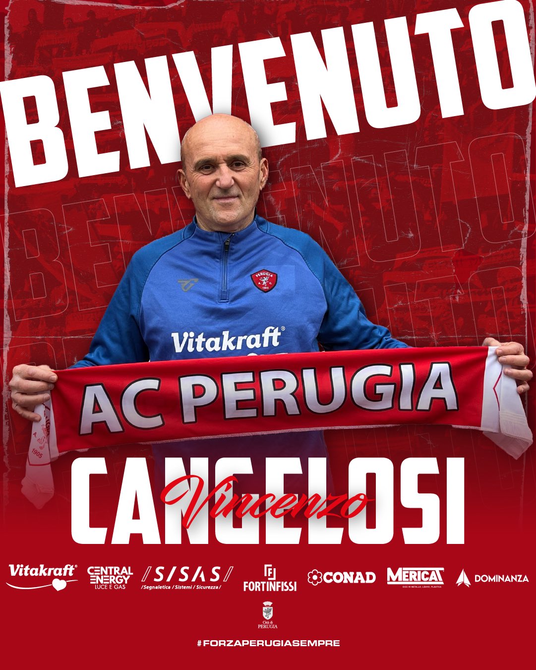 Cangelosi: “Perugia è una delle piazze più grandi della Serie C, non ho avuto esitazioni” article-post