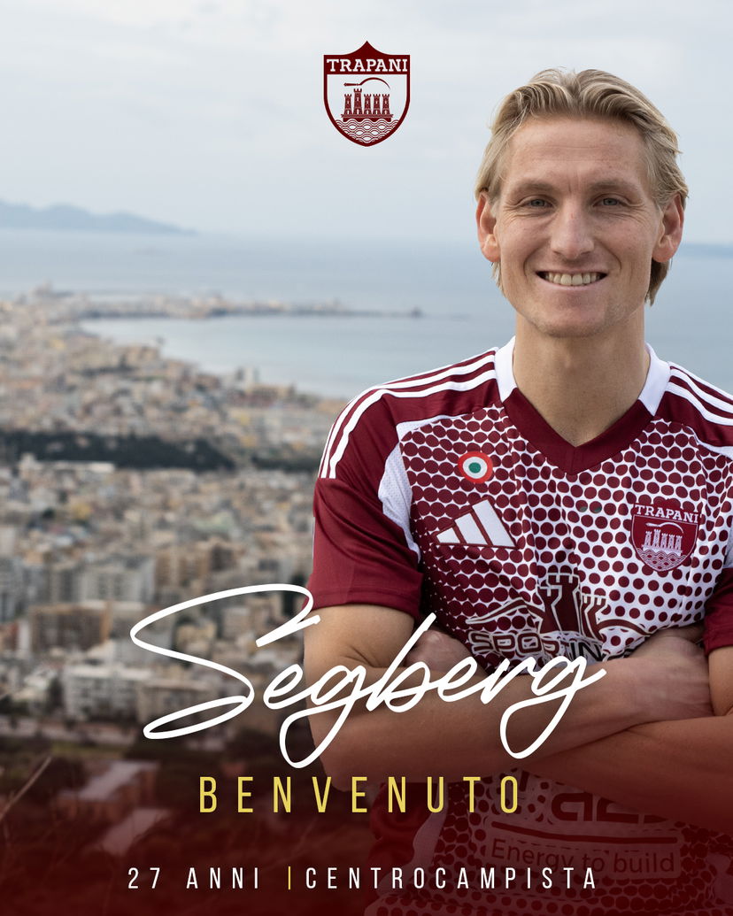 Ora è anche ufficiale: Segberg è un nuovo giocatore del Trapani preview