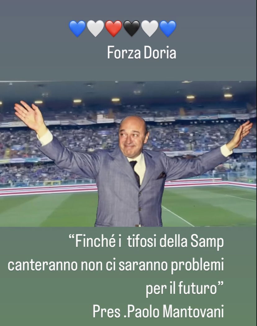 La Sampdoria retrocede, Roberto Mancini cita Paolo Mantovani preview