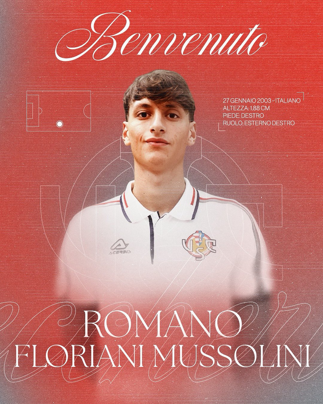 Ora è anche ufficiale: Floriani Mussolini nuovo giocatore della Cremonese article-post