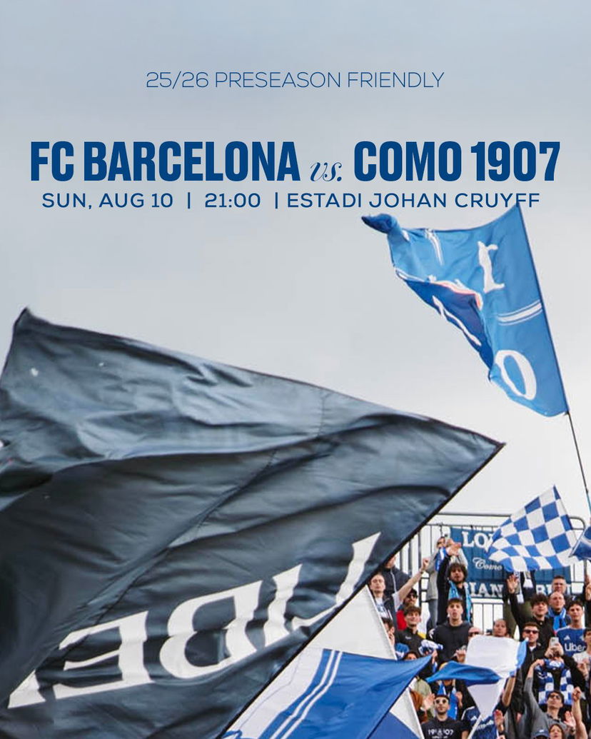 Stasera il Como ospite d’onore del Barcellona. E con un obiettivo di mercato preview