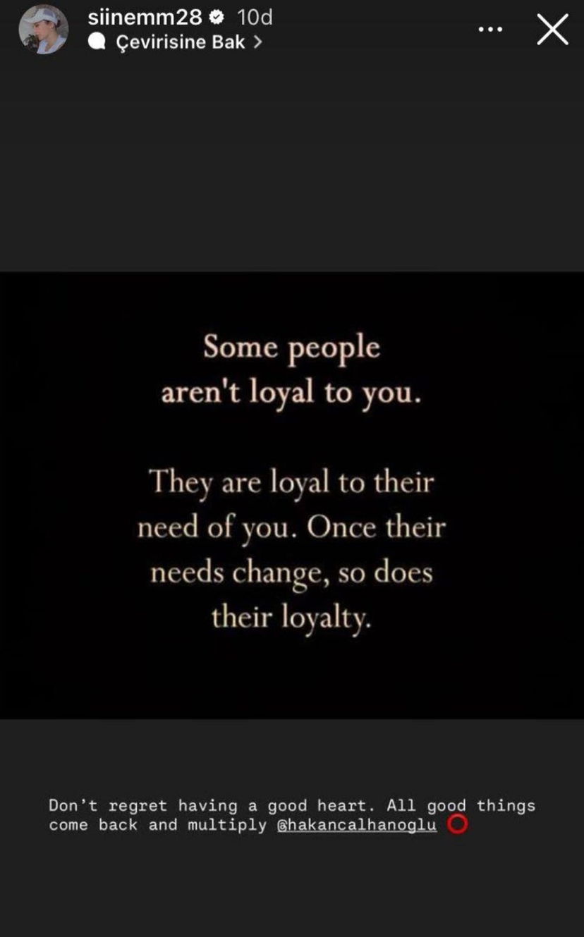 La moglie di Calhanoglu risponde a Lautaro: “Alcune persone non sono fedeli a te, ma solo ai propri bisogni” preview