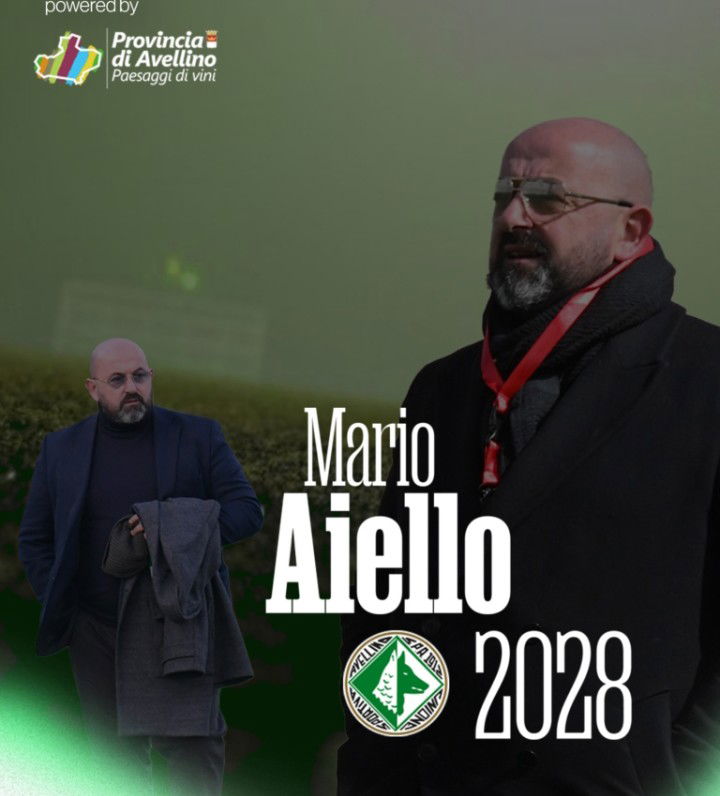 Ufficiale: Avellino, il ds Mario Aiello rinnova fino al 2028 preview