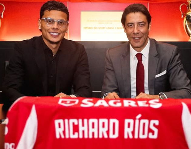 Ora è ufficiale: Richard Rios è un nuovo giocatore del Benfica preview