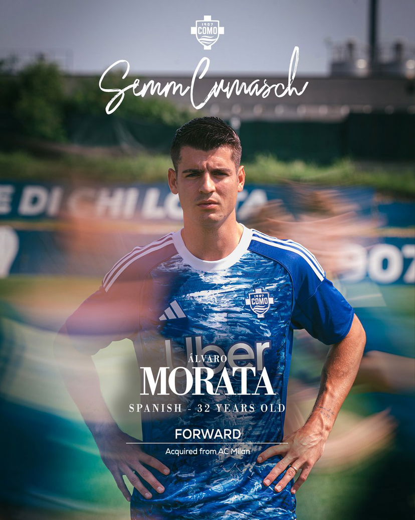 Ora è ufficiale: Morata nuovo giocatore del Como preview