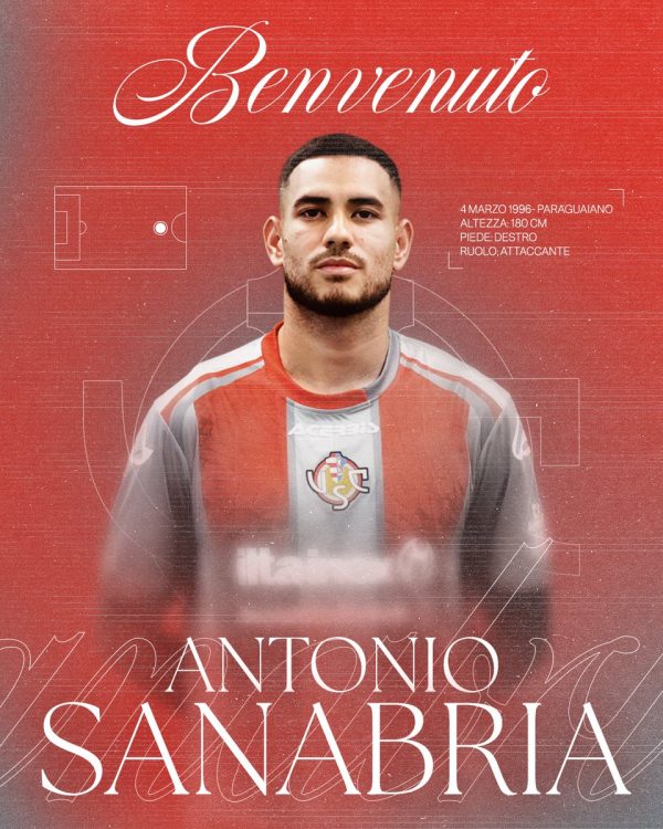 Ora è anche ufficiale: Sanabria è un nuovo giocatore della Cremonese preview