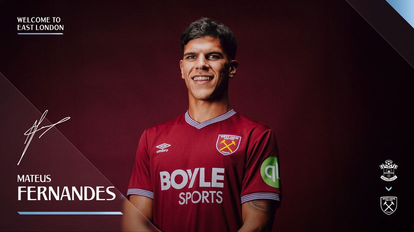 Ufficiale: il West Ham annuncia il colpo Mateus Fernandes preview