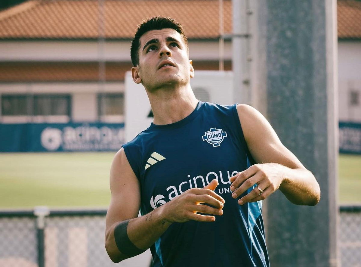 Como, lesione di alto grado all’adduttore per Morata. La nota del club article-post