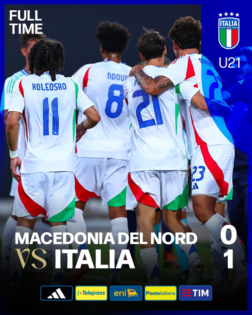 Italia U21-Macedonia U21 1-0: decide Marianucci nonostante l’inferiorità numerica preview