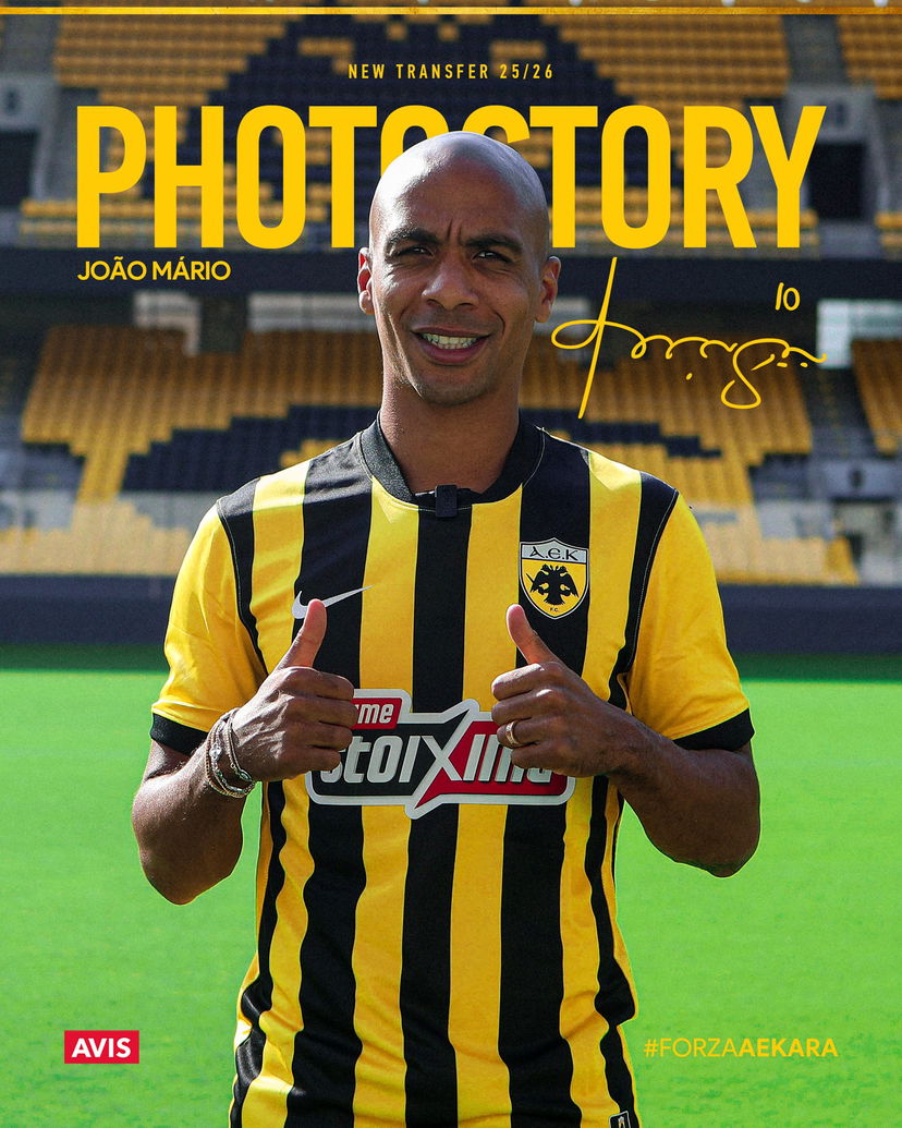 Ufficiale: Joao Mario riparte dall’AEK Atene preview