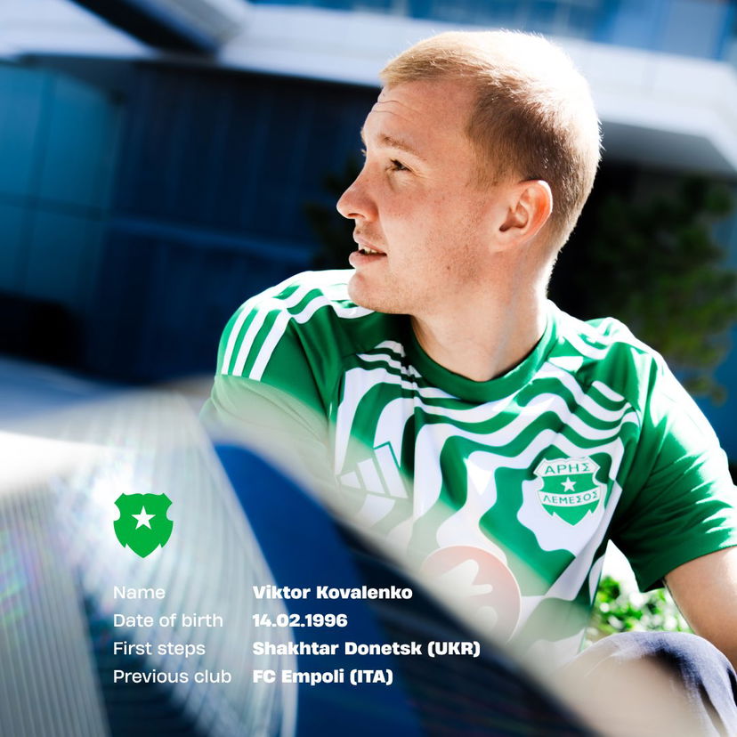 Ufficiale: Kovalenko riparte dall’Aris Limassol preview