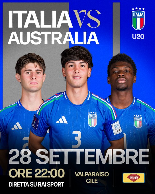 Mondiale U20, l’Italia parte bene, battuta l’Australia all’esordio preview