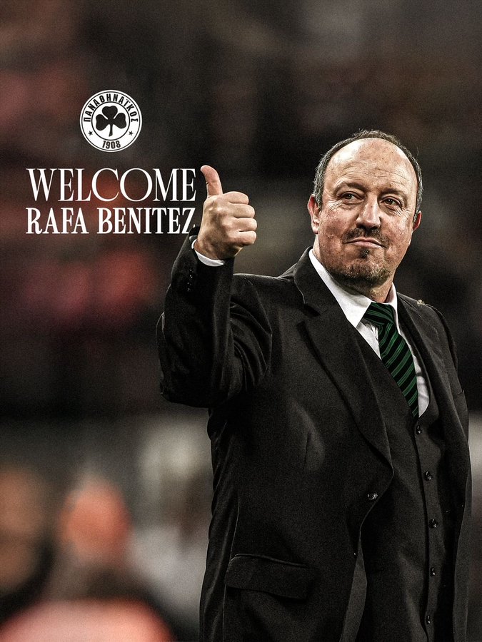 Ufficiale: Rafa Benitez è il nuovo allenatore del Panathinaikos preview