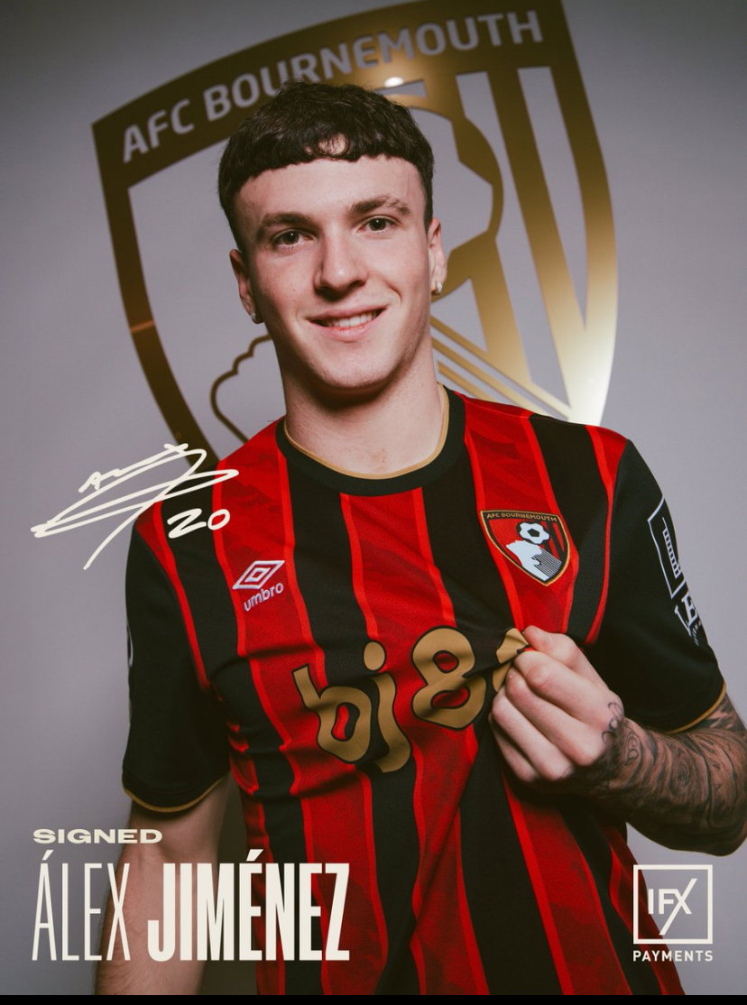 Il Bournemouth annuncia il riscatto di Alex Jiménez dal Milan: il comunicato preview