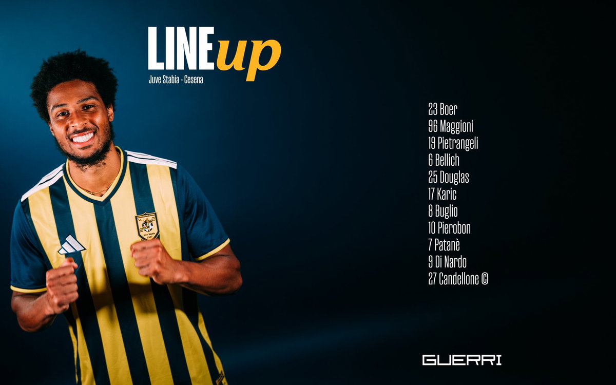 Juve Stabia-Cesena, le formazioni ufficiali article-post