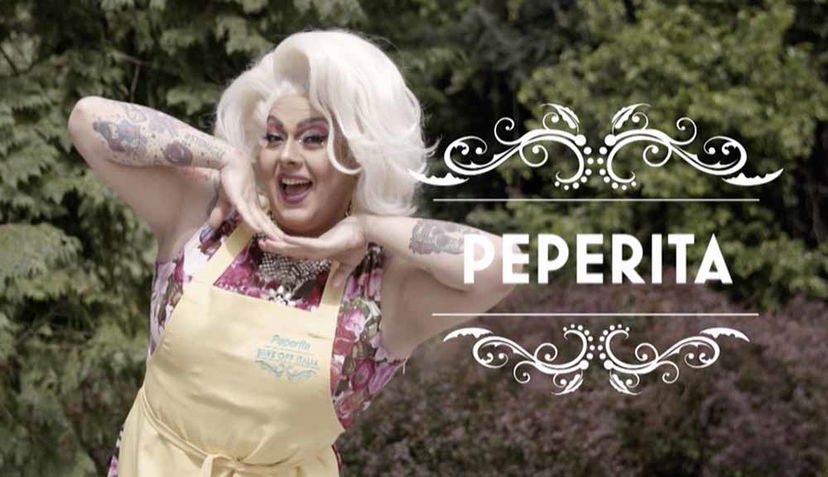 La drag queen Peperita (al secolo Giacomo Liuzzi) nel cast di Bake Off Italia preview