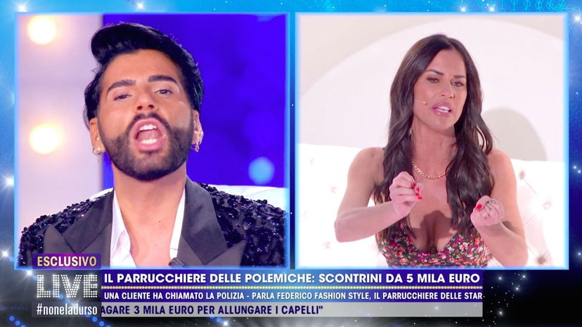 Federico Fashion Style accusa Antonella Mosetti di non aver saldato il conto delle extension e lei sbotta preview