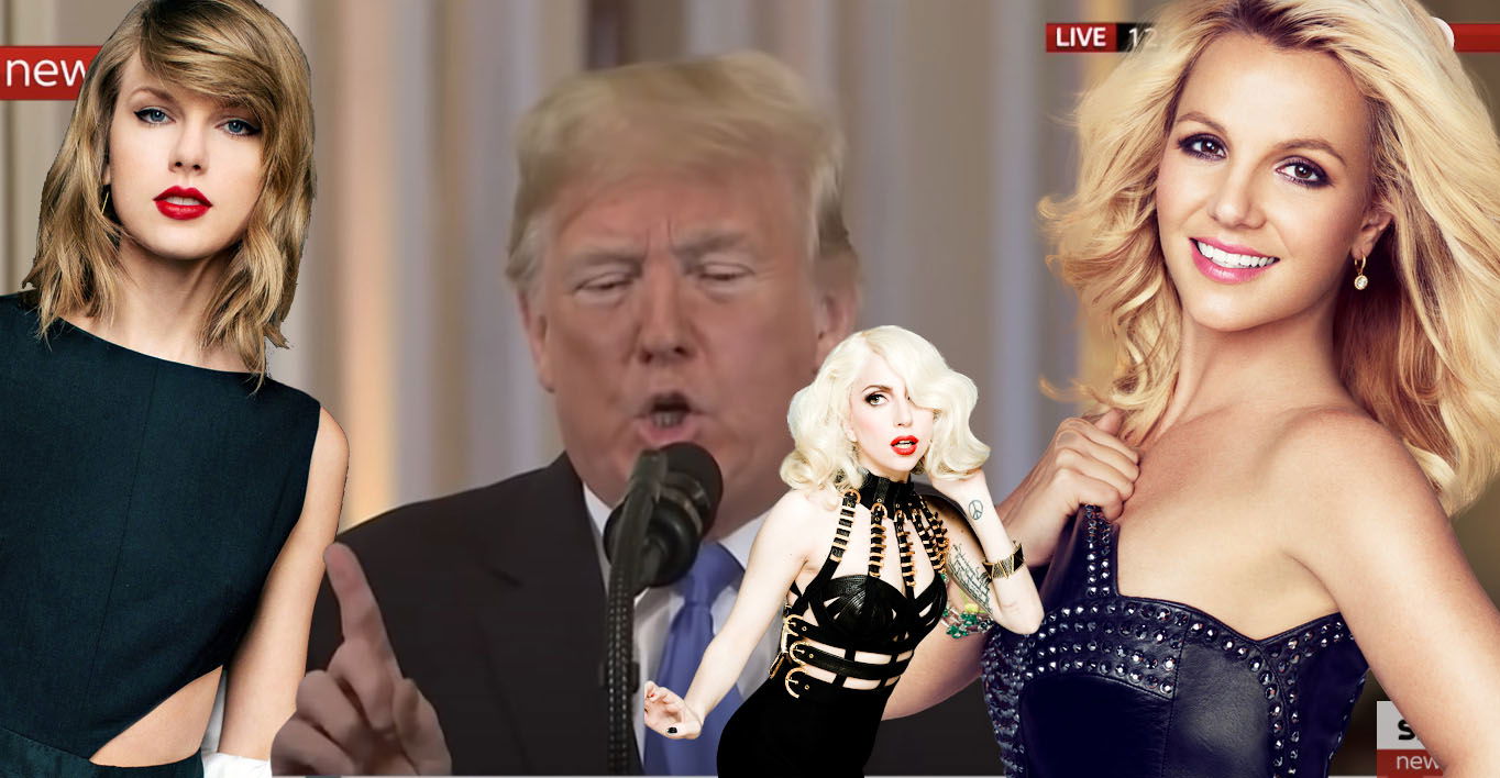 Lady Gaga Britney Spears E Taylor Swift Dicono Di No A Donald Trump Biccy It