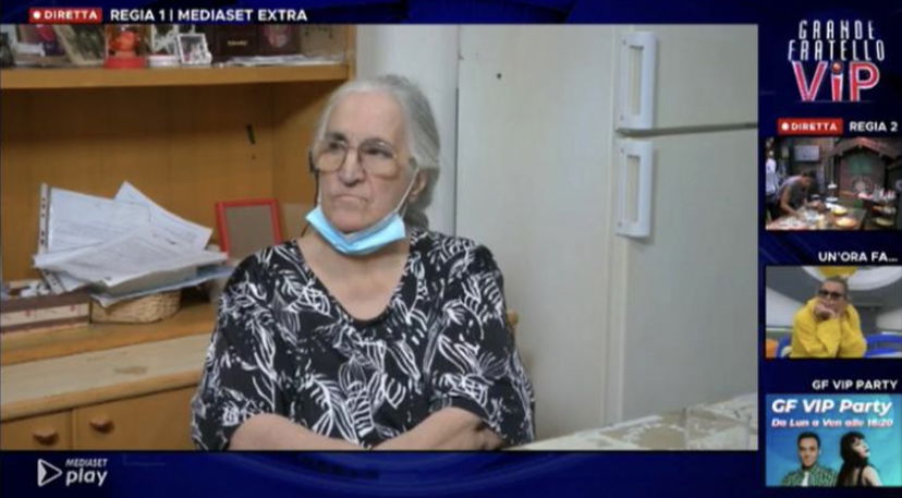 Caos durante la diretta del GF Vip: su Mediaset Extra appare una signora anziana con dei tecnici preview