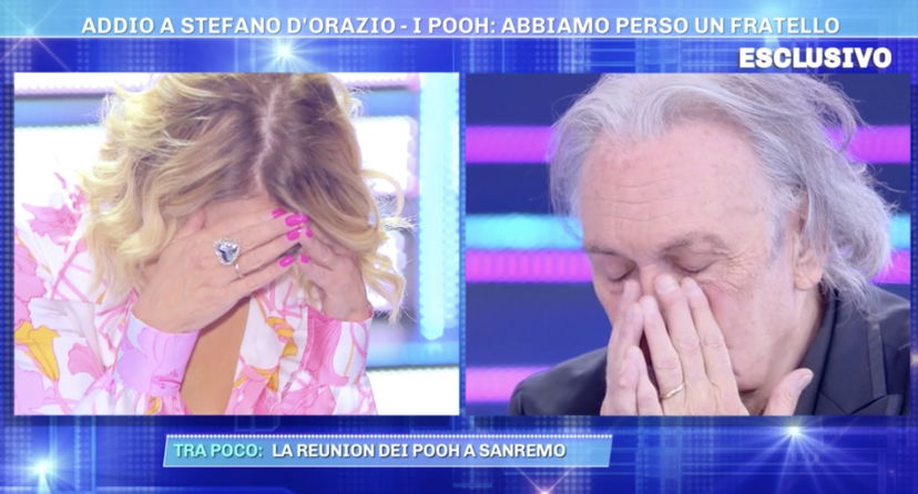 Barbara d’Urso in lacrime, lei e Riccardo Fogli distrutti dal dolore mentre ricordano Stefano D’Orazio preview