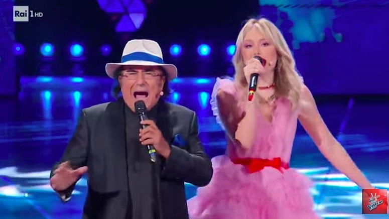 The Voice Senior, Jasmine Carrisi “rappa” in inglese con Albano sulle note di Volare preview
