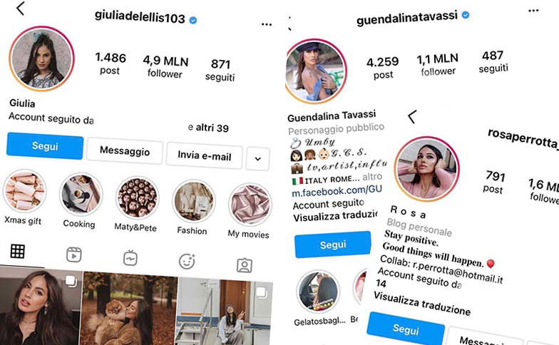 Giulia De Lellis, Guendalina Tavassi e Rosa Perrotta: ecco quanto guadagnerebbero per promuovere un prodotto su Instagram preview
