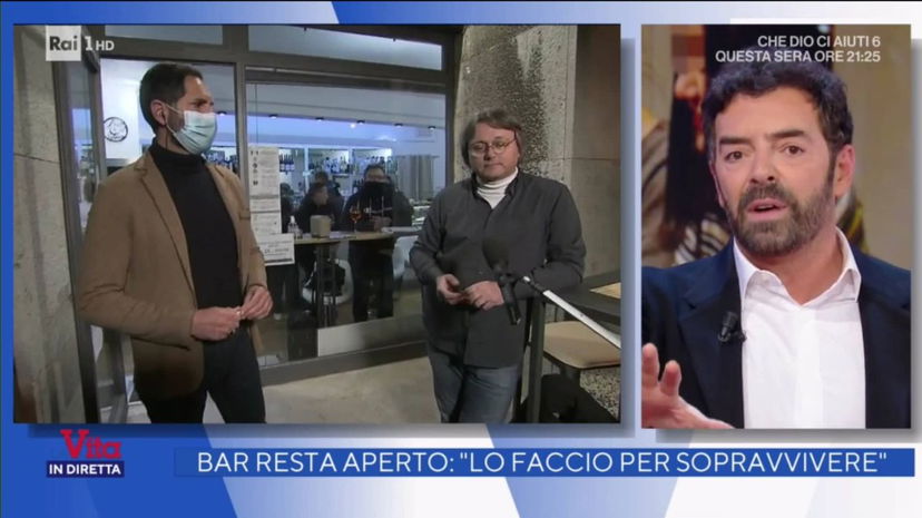 Alberto Matano litiga con un No Mask e gli toglie il collegamento, lui grida alla censura di Stato preview