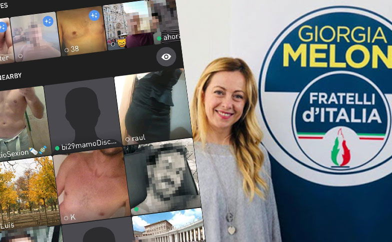 Gay vota la Meloni e viene deriso su Grindr, lui minaccia querele preview