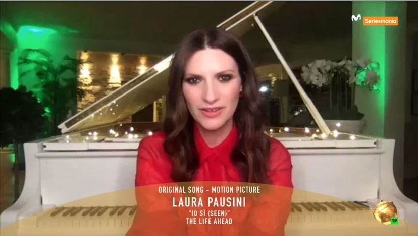 Laura Pausini vince il Golden Globe con ‘Io Sì’ e ringrazia in italiano preview