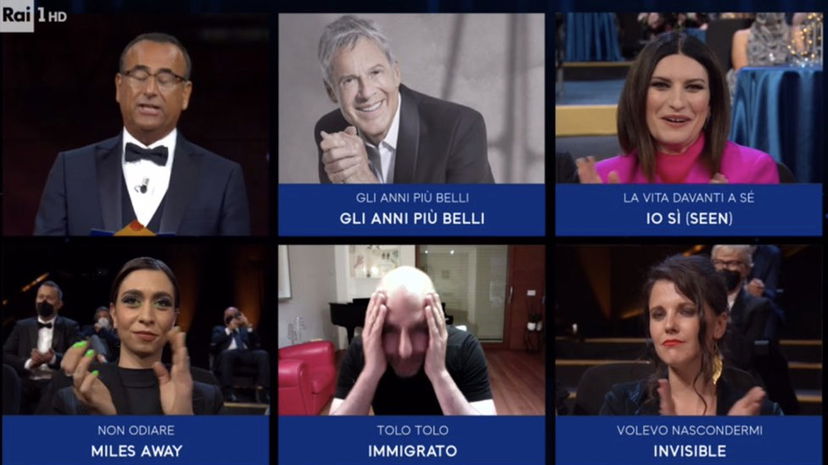 Checco Zalone batte Laura Pausini ai David di Donatello: la reazione di lei è epica preview