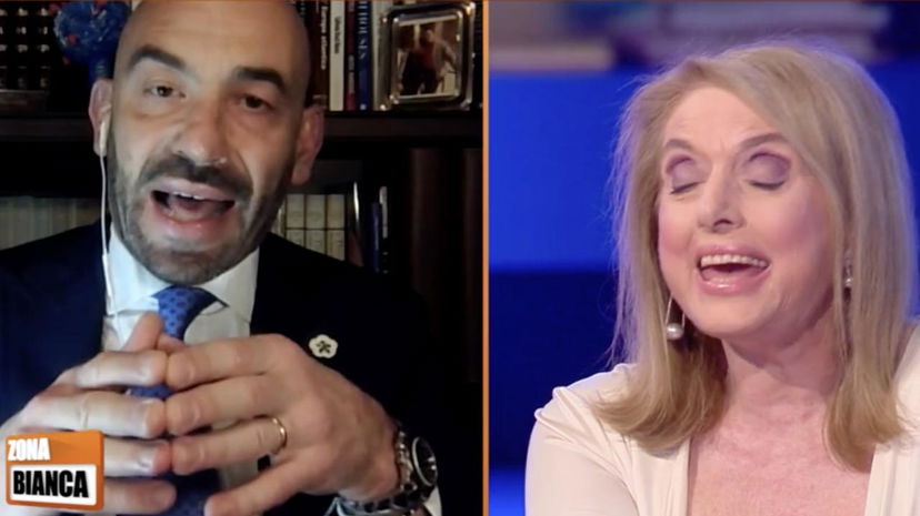 Zona Bianca, scontro epico tra il Prof Bassetti e Antonella Boralevi: “Vada a quel paese, me ne vado offeso” preview