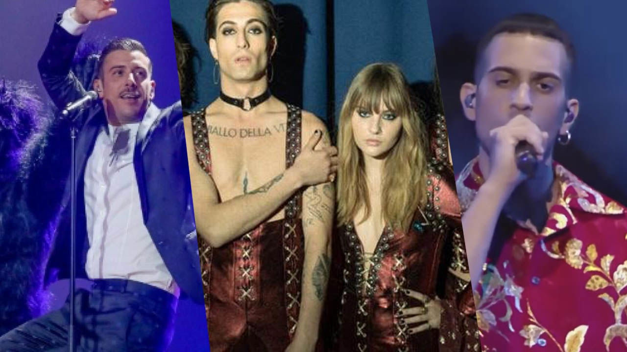 Gabbani Mahmood Maneskin Eurovision vincitori