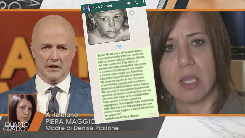 Denise Pipitone, Piera Maggio furiosa scrive a Gianluigi Nuzzi, il messaggio inviato su Whatsapp: “Vergognatevi, squallore” preview