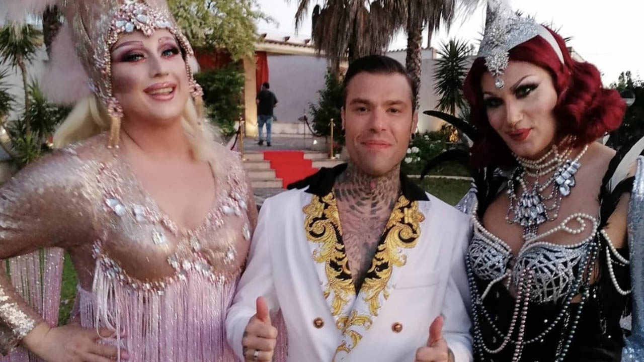 Fedez e le drag queen del video di Mille