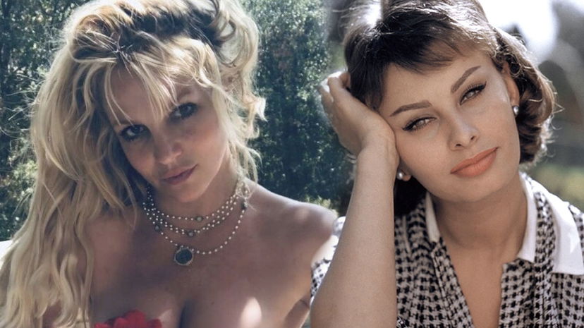 Britney Spears resta senza vestiti e cita Sophia Loren: video e foto preview